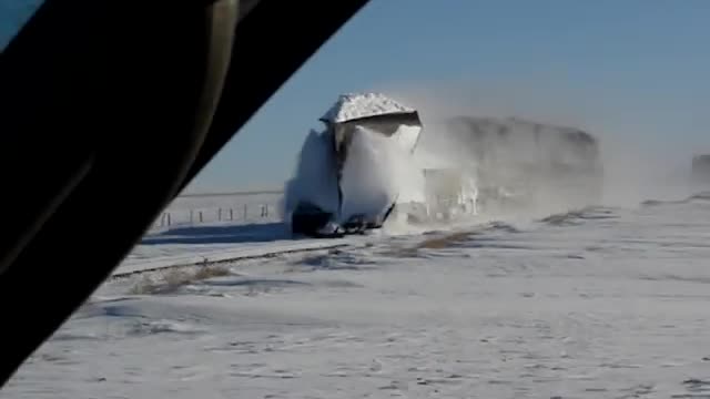 Train Snow Plowing