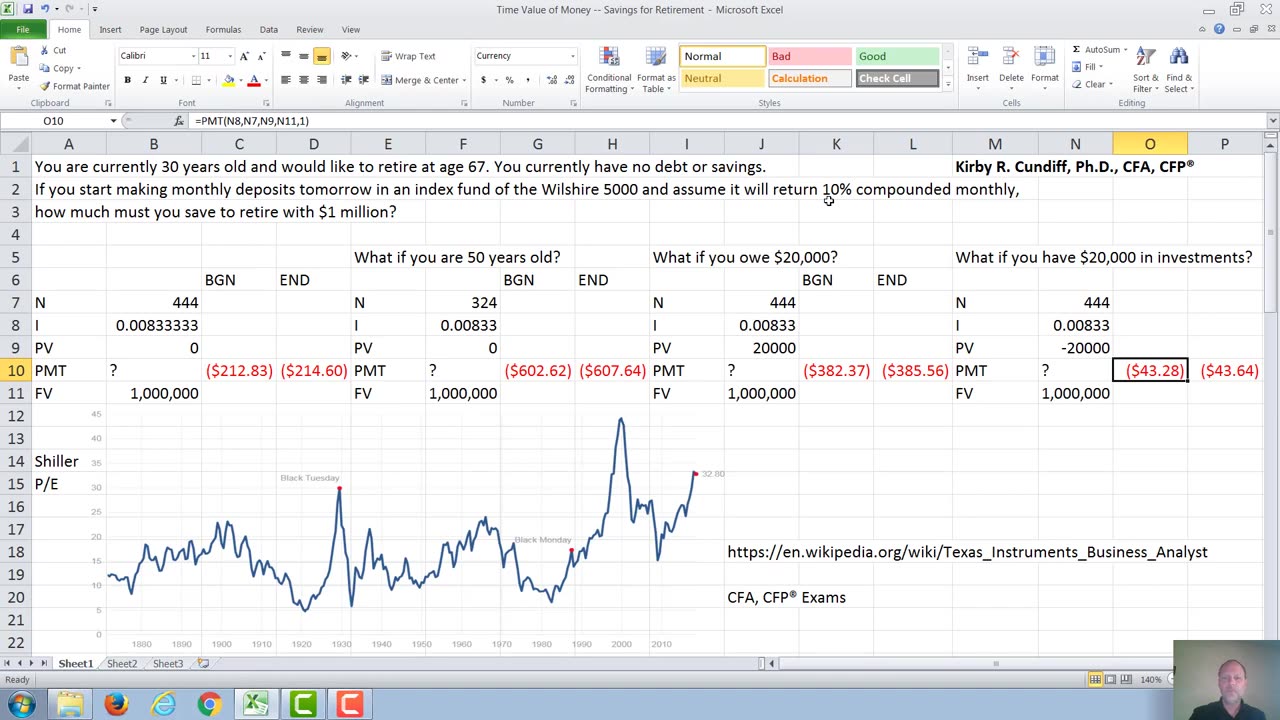 Time Value of Money -- Saving for Retirement
