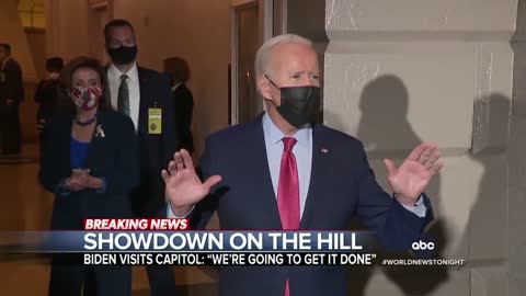 Biden travels to Capitol Hill to meet with House Democrats