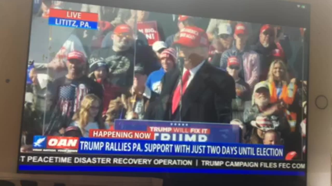 🦅 OAN rally Lititz PA Sunday 12:58 pm & JD Vance& DJT JR,