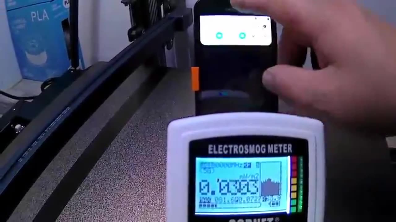 Measuring the EMF Radiation of a Cellphone with an Electrosmog Meter