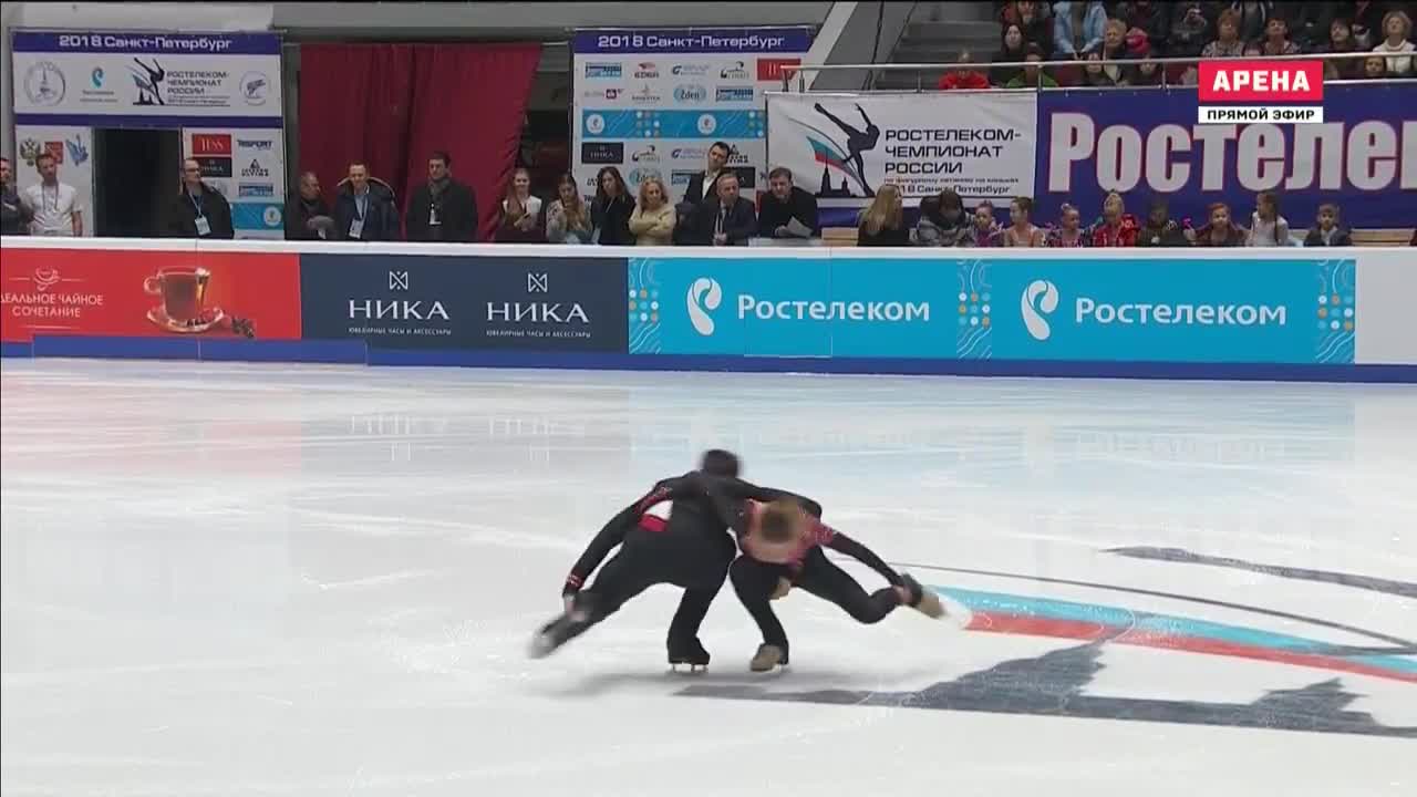 2018 Russian National Pairs SP Anastasia Mishina & Alexander Galiamov Party like a Russia