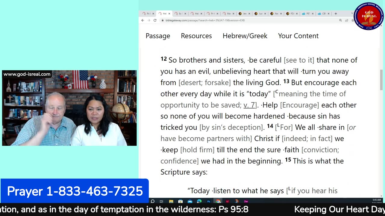 July's (11) Topic: Keeping Our Heart Day7 Psalm 95:8 - Pastor Chuck Kennedy