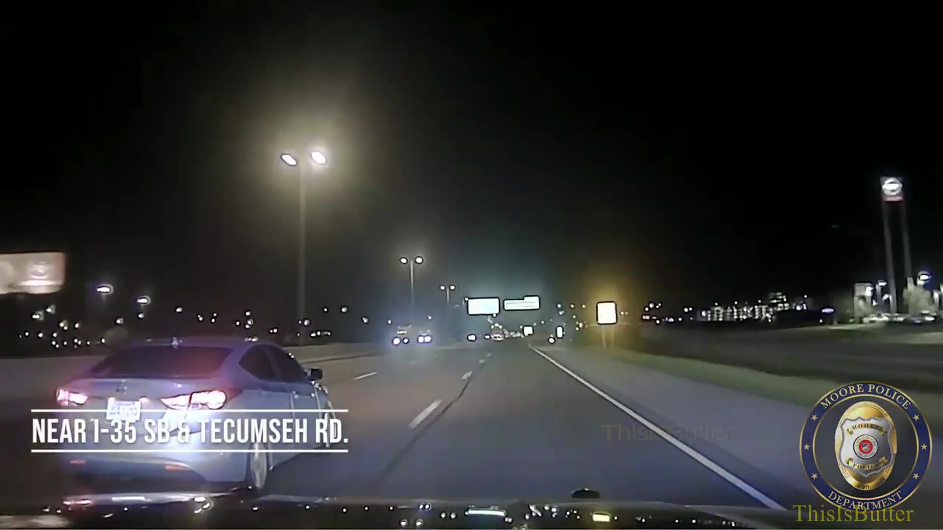 Dashcam video shows teen driver in a stolen car leads Moore police on a ...