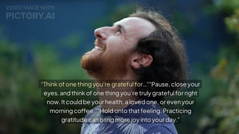 Gratitude moment