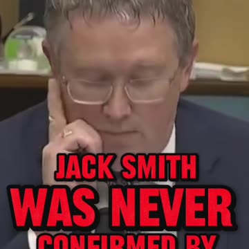 The moment Merrick Garland confirms that Jack Smith was not authorized by the Senate