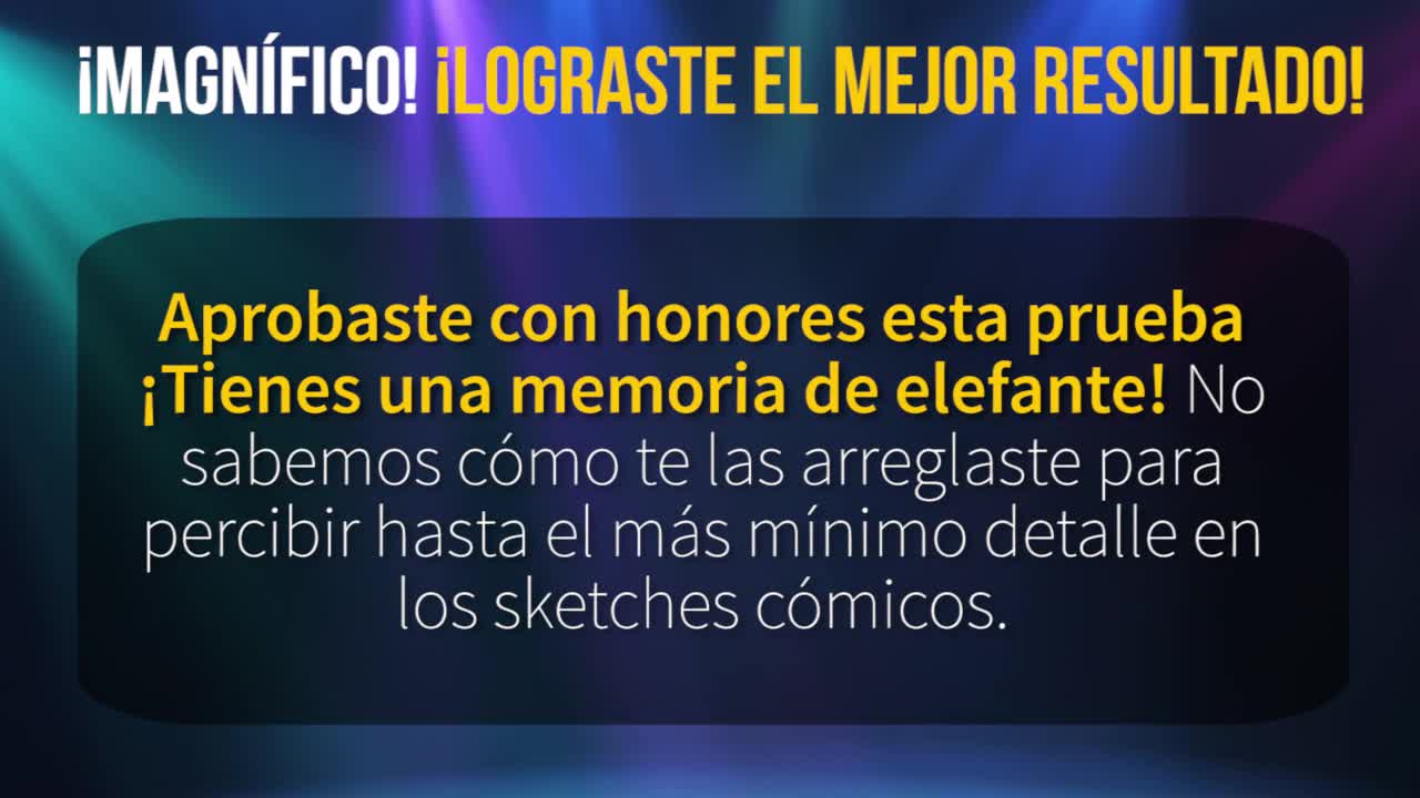 ¡Obtuviste la MÁXIMA puntuación!