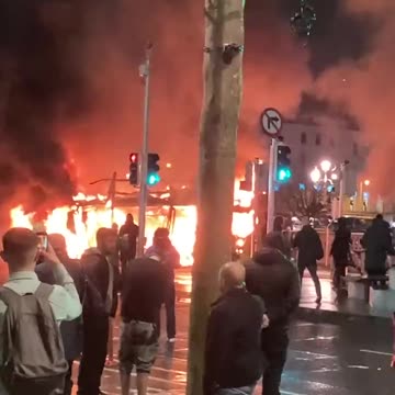 Rioting In Dublin, Ireland