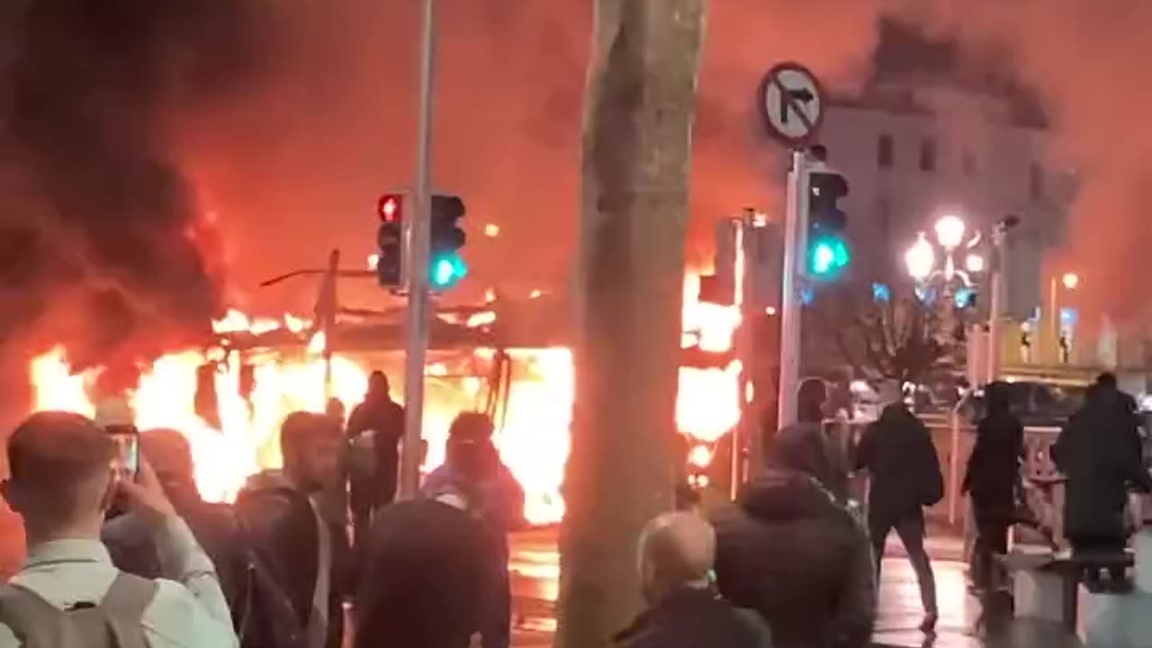 Rioting In Dublin, Ireland