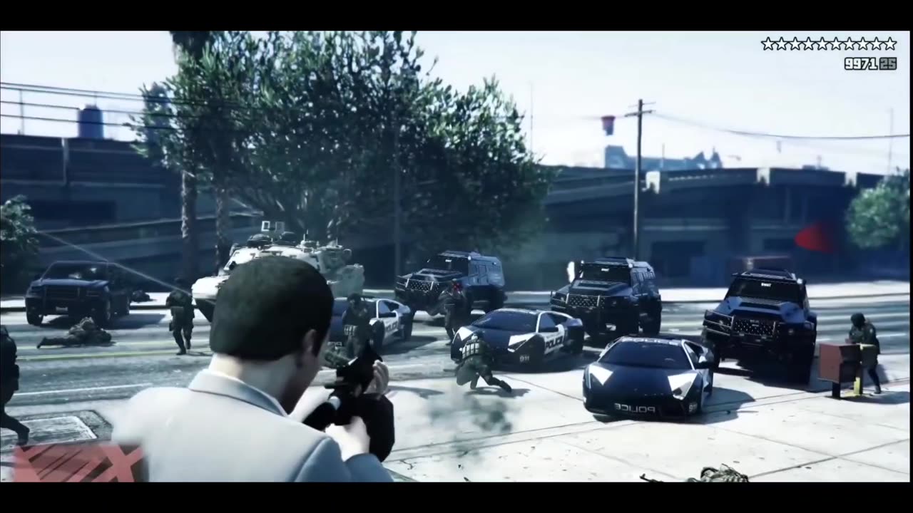 What Happens If You Get 10 Stars in GTA 5? (Epic Cop Battle)