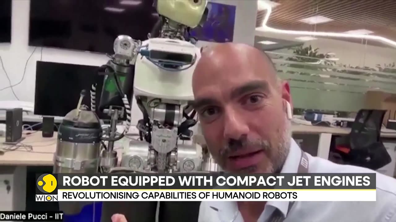 Meet iRonCub: Humanoid robot learning to fly with jetpacks | WION