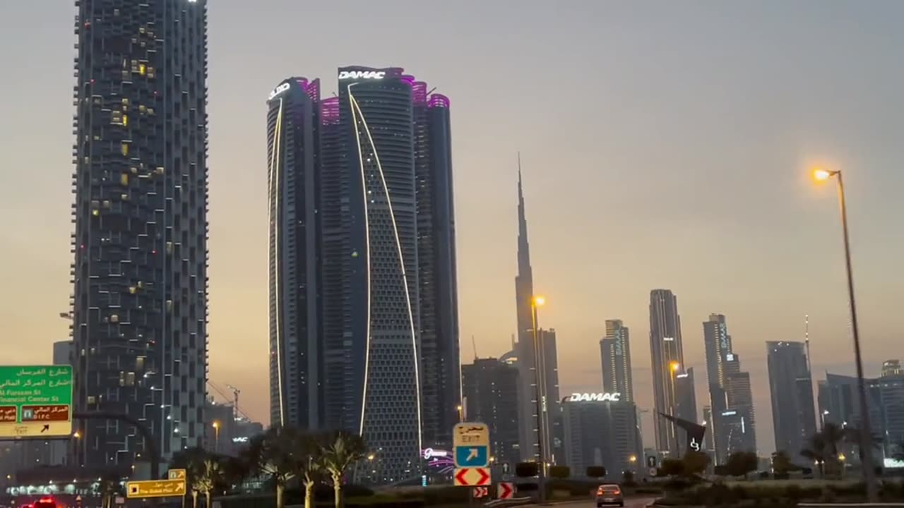 Sunset view in dubai