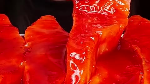 Spicy Fire Sauce Salmon Sashimi #zoeyasmr #zoeymukbang #bigbites #mukbang #asmr #food #먹방 #틱톡푸드 #fir