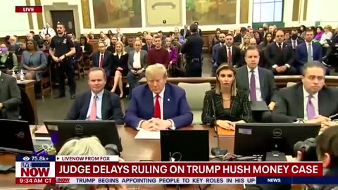 BREAKING: Judge delays ruling on Trump hush money case | LiveNOW from FOX