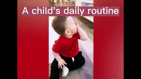 A child's daily routine