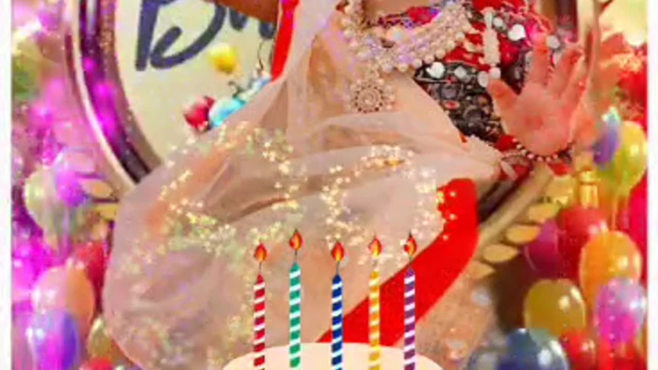 Indian cute girl birthday video