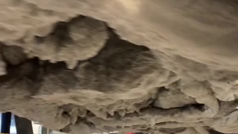 Steel Mill Truck Coated With Layers of Sediment