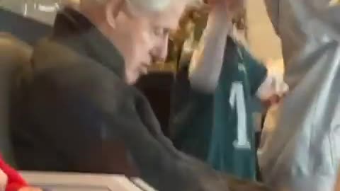 Bill Clinton FALLS ASLEEP At Football Game