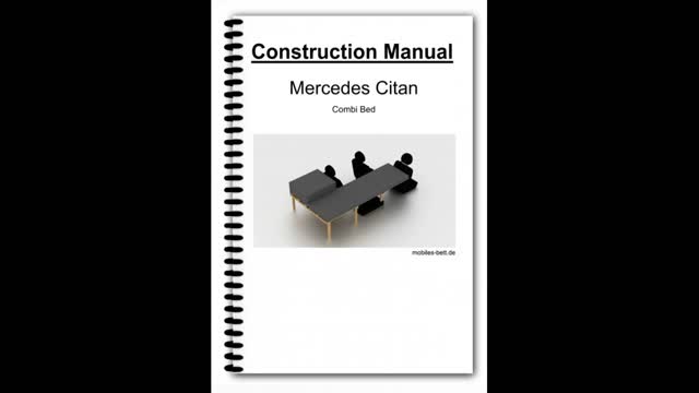 Construction Manual - Mercedes Citan Combi Bed