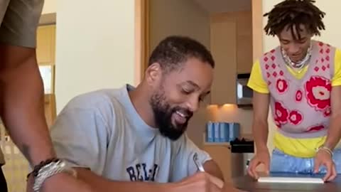 Will Smith book signing funny