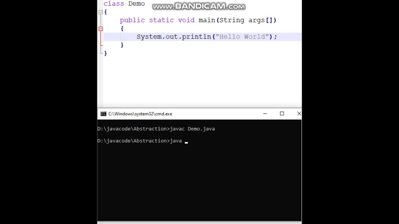 Java Program Demo: Hello World