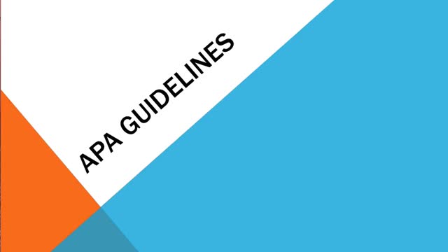 GVT APA Style Guide