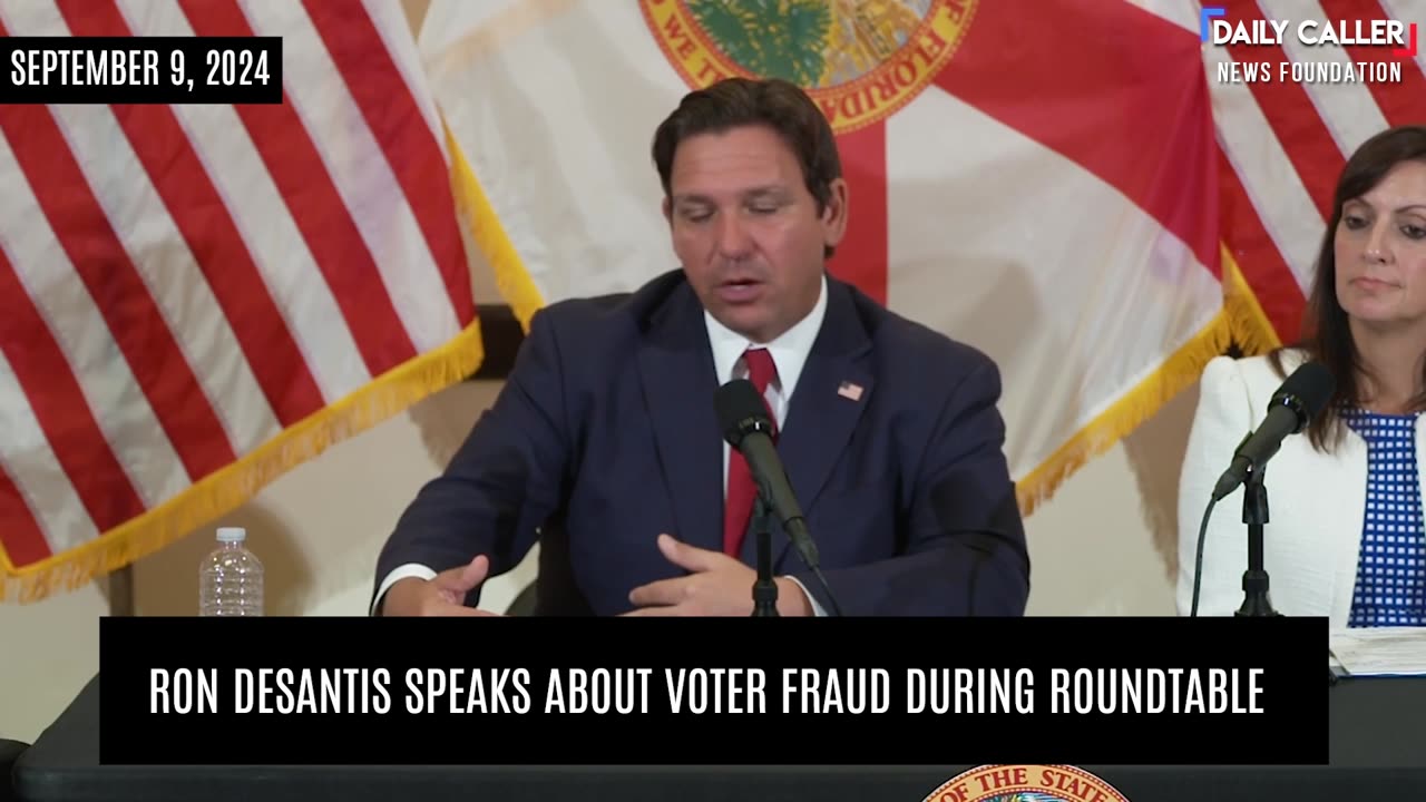 Ron DeSantis Speaks About Voter Fraud During Roundtable