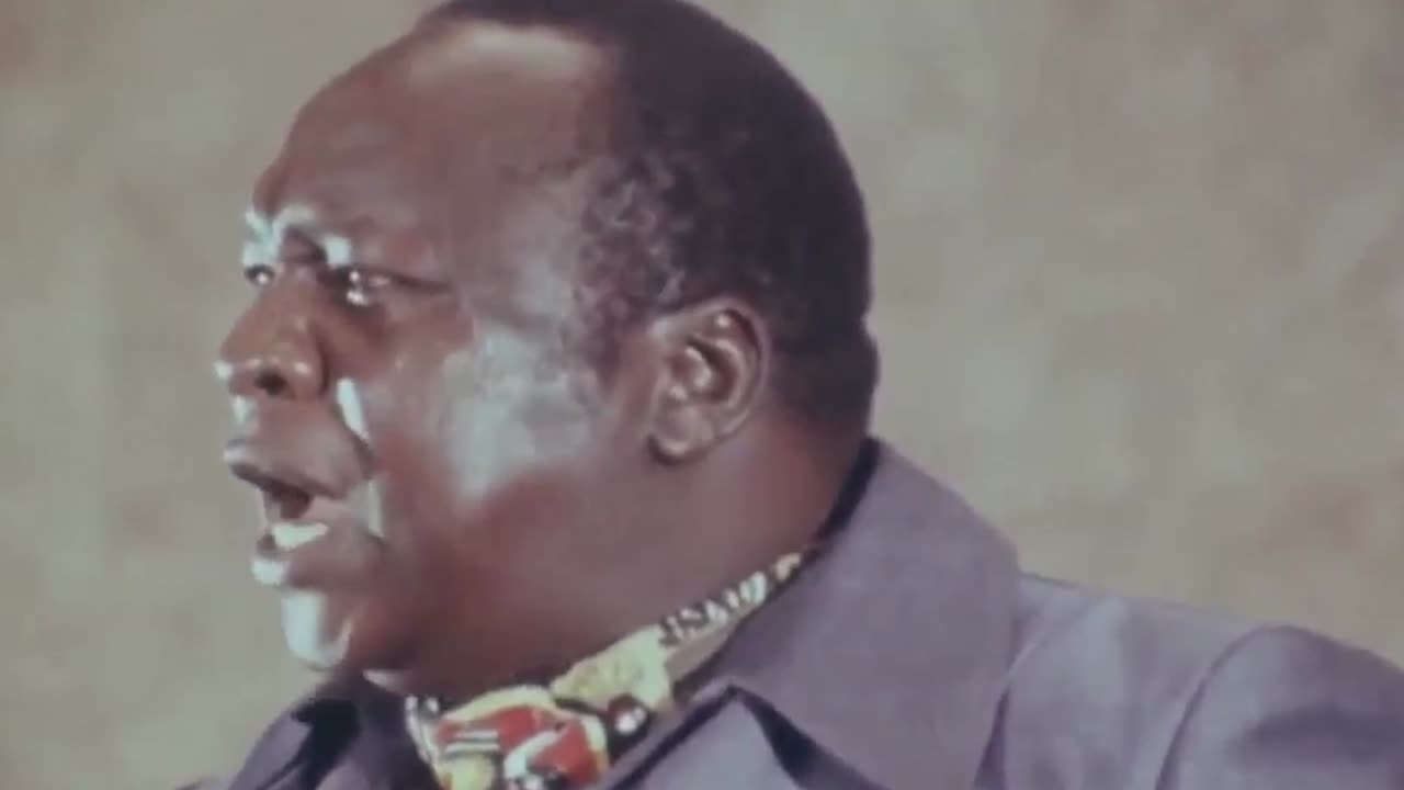 Idi Amin Dada Speaking At The Organisation Of African Unity Summit In Khartoum, Sudan - 1978