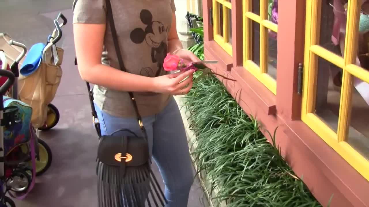 Boyfriend arranges scavenger hunt proposal at Disney World