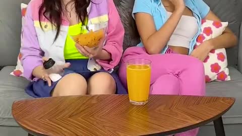 She wanted to prank her friend and fell into her own trap 🤣 || Salty orange juice!