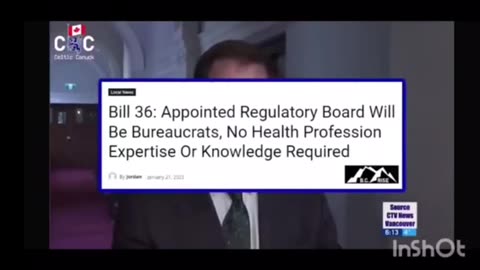 BC Bill 36 - Health and occupations act - and the WEF Healthcare plan