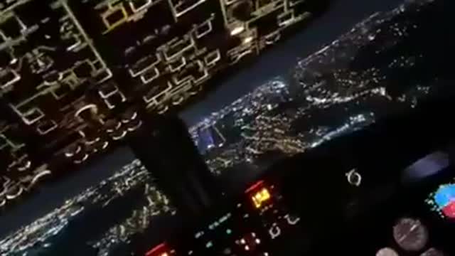 Someone shining a Laser pointer at a plane about to land