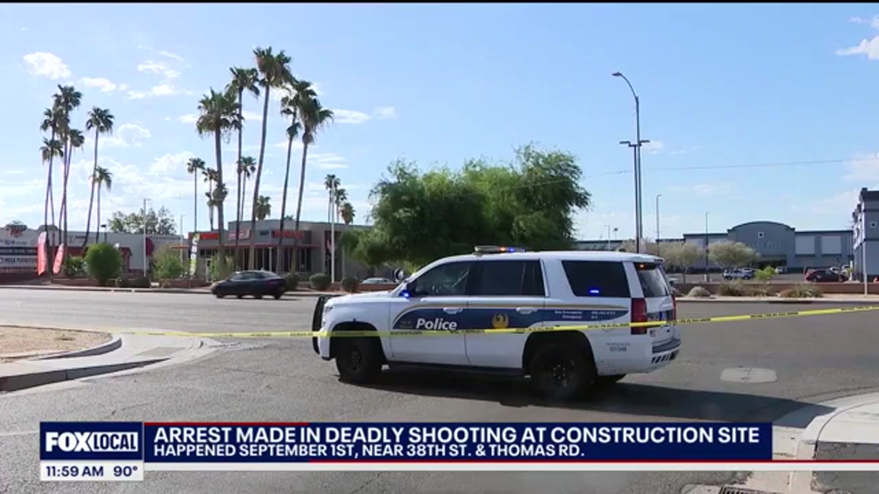 Man arrested in deadly Phoenix construction site shooting