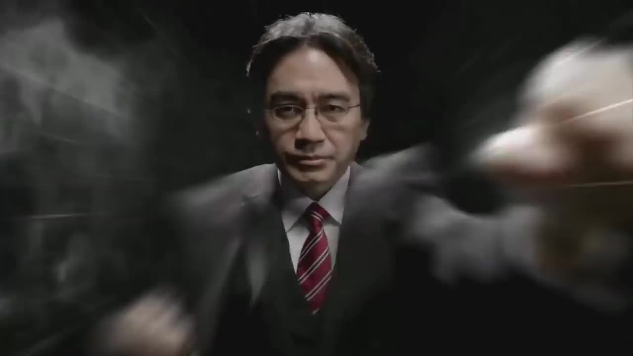 STANDING HERE, I REALIZE but it's REGGIE vs IWATA