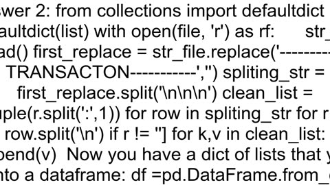 How to load text file into pandas