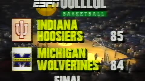 January 12, 1987 - Closing Bumper to Telecast of Indiana-Michigan College Basketball Game