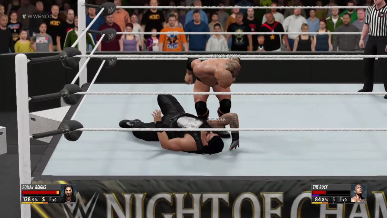 Wwe 2024 wrestlemania the rock and Roman Reigns