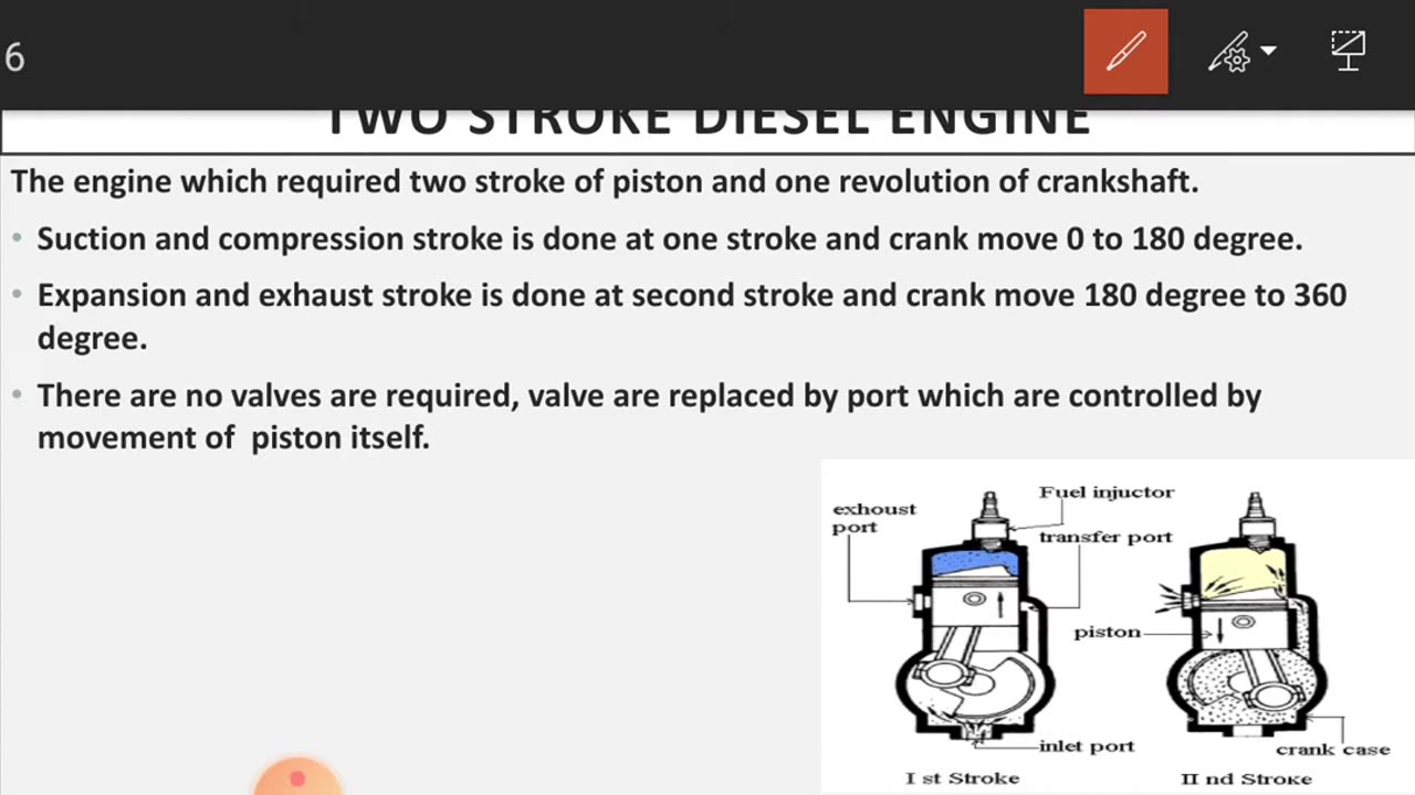 Two stroke diesels engine