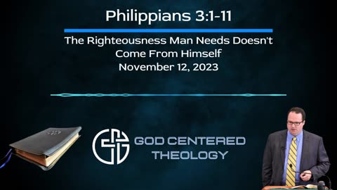 The Righteousness Man Needs Doesn't Come From Himself