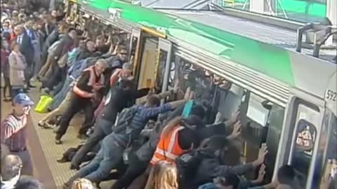 Australian Commuters Tilt Train To Free Man's Leg