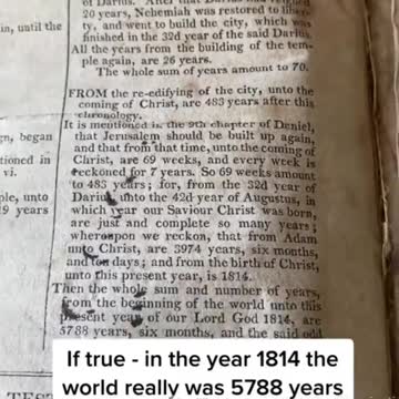 𝗕𝗶𝗯𝗹𝗲 𝗙𝗿𝗼𝗺 𝟭𝟴𝟬𝟬'𝘀 Says Something Very Interesting About Our Timeline!