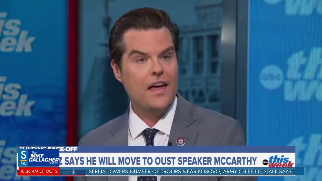 Rep. Matt Gaetz plans to oust GOP House Speaker Kevin McCarthy