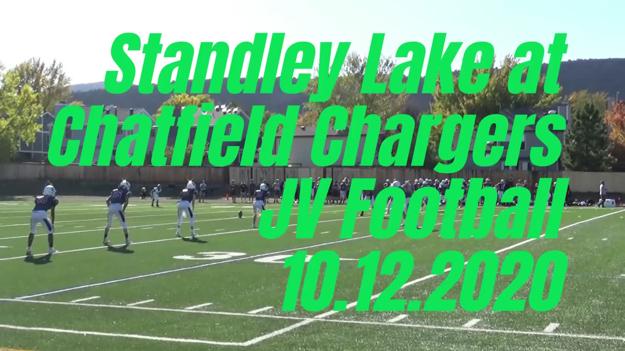 Chatfield JV Chargers vs Standley Lake Gators High School Football Full Game 10.12.2020