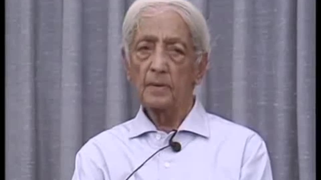 Observando o interesse próprio como a raiz do medo - 1985 - Jiddu Krishnamurti