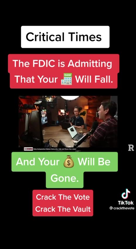 FDIC says your bank will fail.