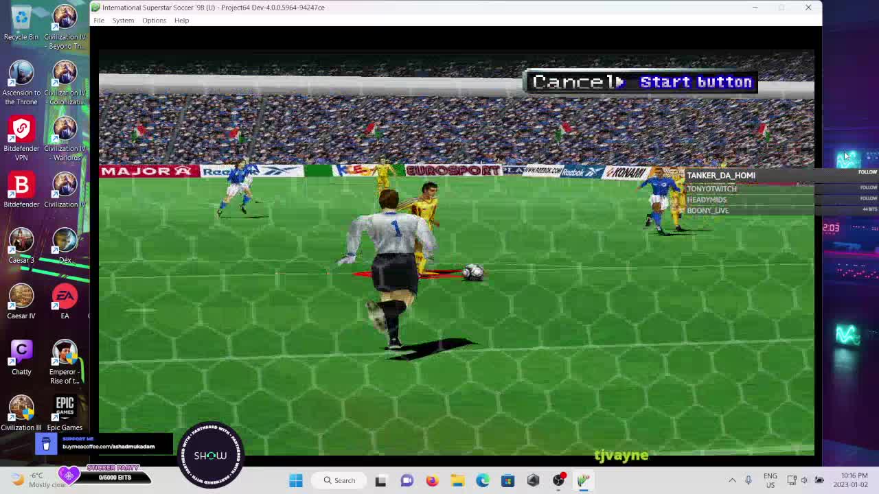 International Superstar Soccer 98 - January 2, 2023 Gameplay