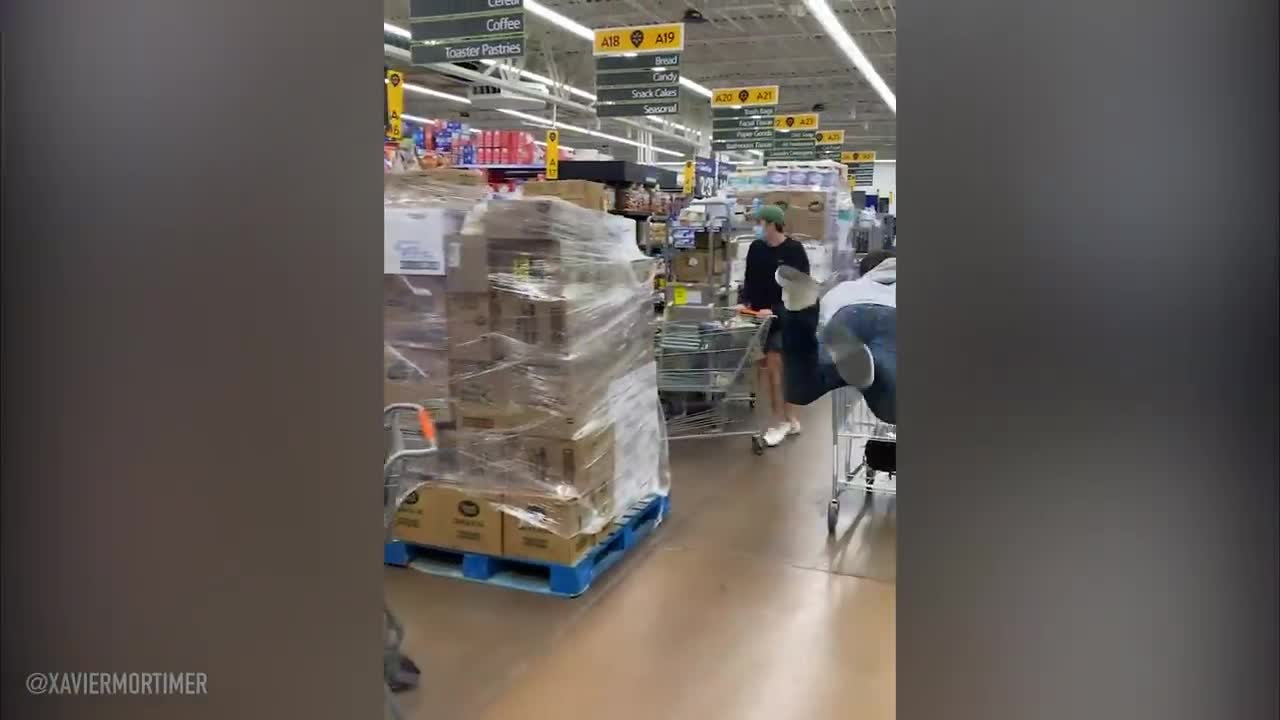 He FLOATS through the store.. employees FREAK OUT