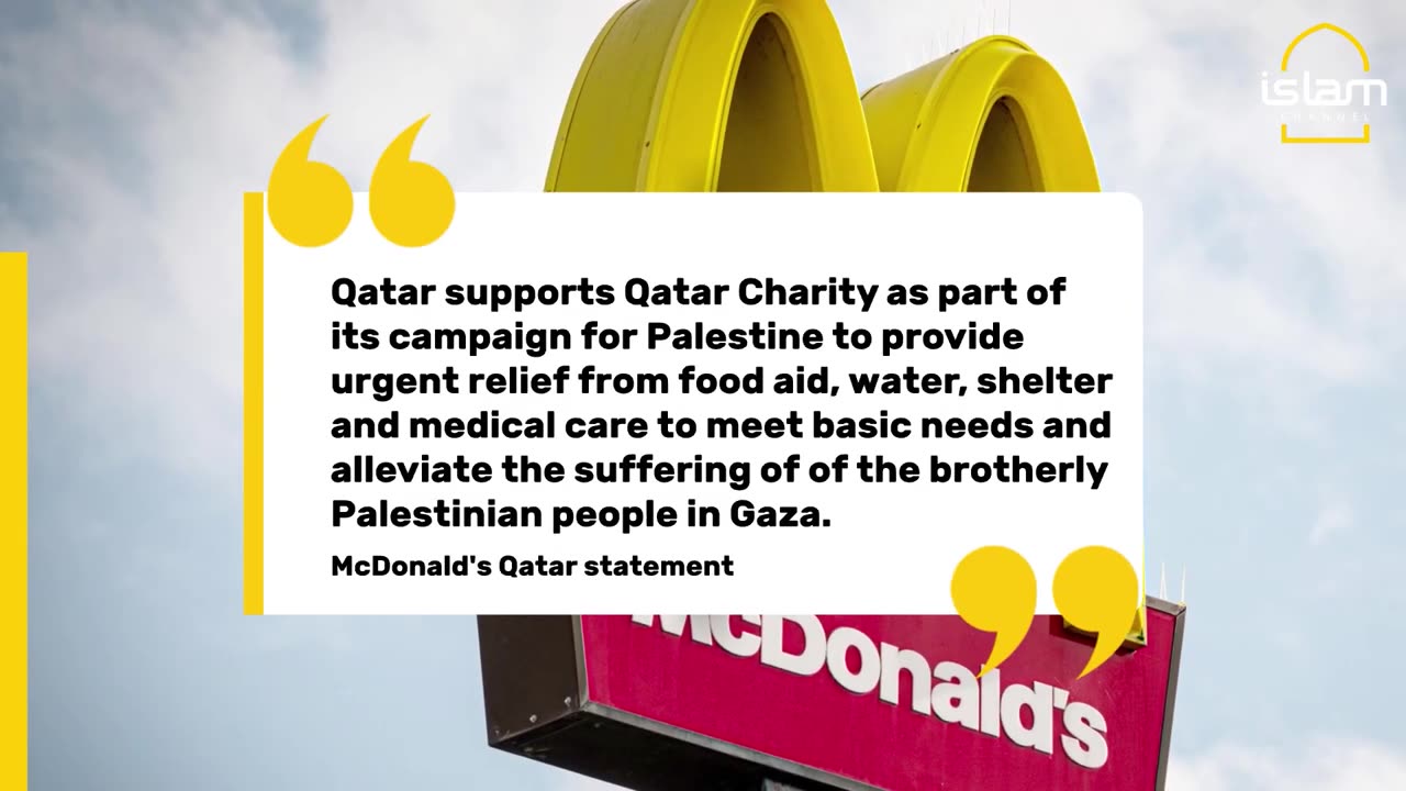 McDonalds Middle East backs the people of Palestine