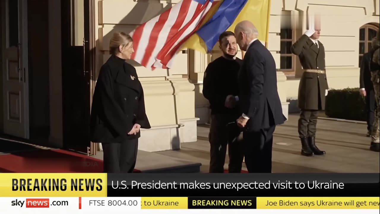 Historic day: Biden arrived in Kyiv this morning by train