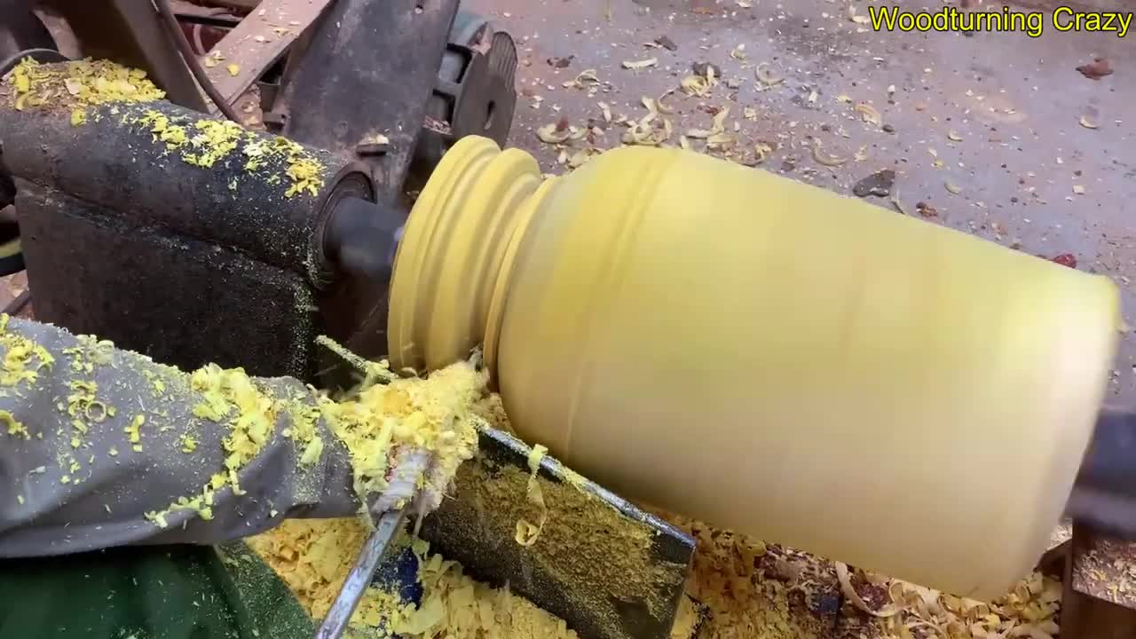 Amazing Woodturning Crazy - Great Hand Crafting Skills On Wood Lathe